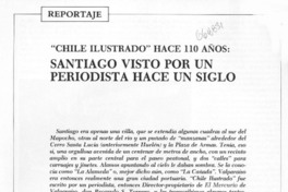Chile ilustrado" hace 110 años: Santiago visto por un periodista hace un siglo.