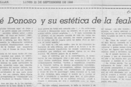 José Donoso y su estética de la fealdad