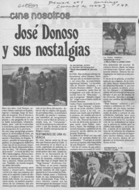 José Donoso y sus nostalgias.