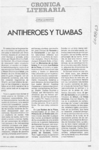 Antihéroes y tumbas
