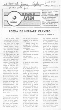 Poesía de Herbart Cravero