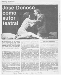 José Donoso como autor teatral