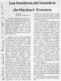 Los hombres del hombre de Herbart Cravero