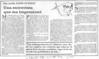 Una entrevista que me impresionó