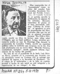 Mesa revuelta.  [artículo]