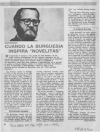 Cuando la burguesía inspira "novelitas"