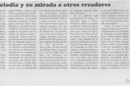 Volodia y su mirada a otros creadores.