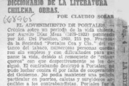 Diccionario de la literatura chilena, obras