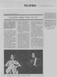 "Cuantos años tiene un día".