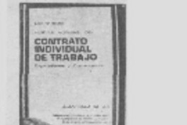 Nuevas normas del contrato individual de trabajo.