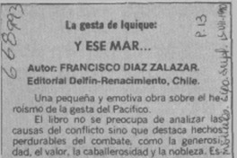 Y ese mar --