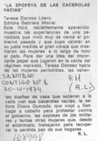 "La Epopeya de las ollas vacías"