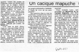 Un cacique mapuche