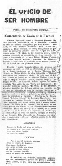 El oficio de ser hombre