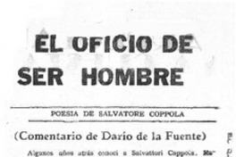 El oficio de ser hombre