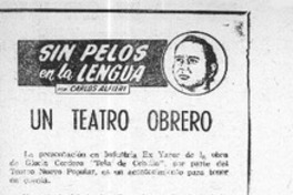 Un teatro obrero