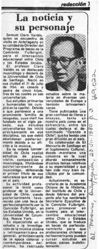 La Noticia y su personaje.