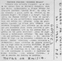 Primer Premio "Andrés Bello".