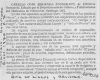 Caballo cojo arrienda fonógrafo".