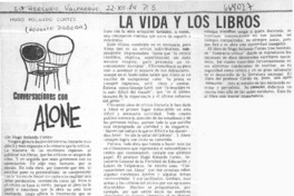 La vida y los libros  [artículo] Modesto Parera.