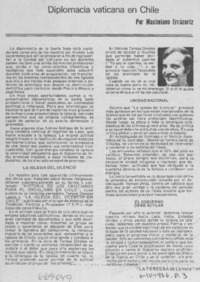 Diplomacia vaticana en Chile