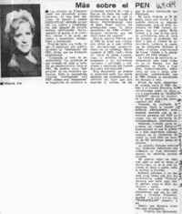 Más sobre el PEN  [artículo] Virginia Cox Balmaceda.