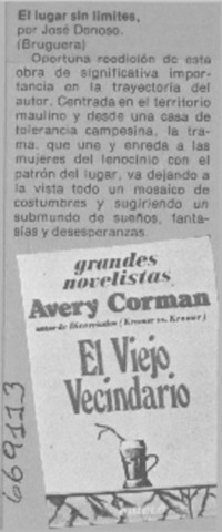 El lugar sin límites, por José Donoso.