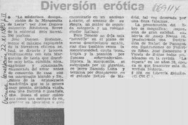 Diversión erótica.