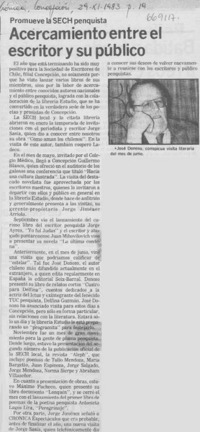 Acercamiento entre el escritor y su público.