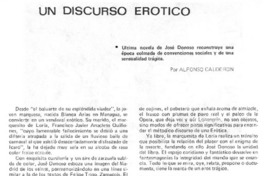 Un discurso erótico