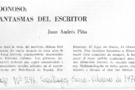 José Donoso: los fantasmas del escritor : [entrevista]