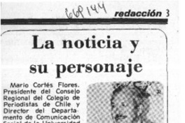La noticia y su personaje.