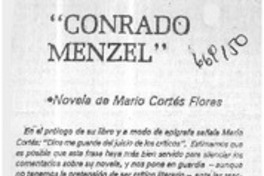 Conrado Menzel"  [artículo] Jorge Mendoza Enríquez.