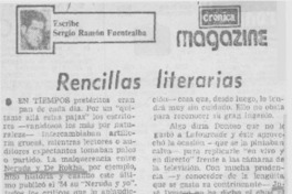 Rencillas literarias