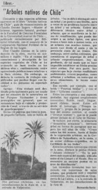 Arboles nativos de Chile"