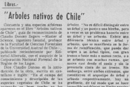 Arboles nativos de Chile"