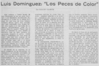 Luis Domínguez, "Los peces de color"