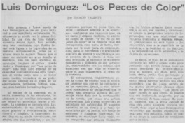 Luis Domínguez, "Los peces de color"