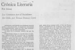 Los cristianos por el socialismo en Chile, por Teresa Donoso Loero