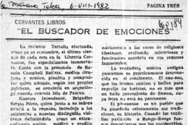 El buscador de emociones  [artículo] Amparo Pozo.
