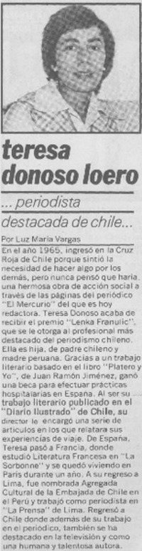 Teresa Donoso Loero