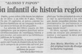 Publican versión infantil de historia regional.