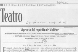 Vigencia del espíritu de Molière