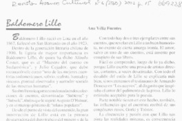 Baldomero Lillo