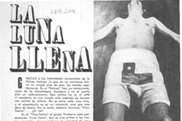 La luna llena esta vacía.