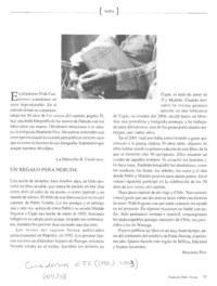 Un regalo para Neruda.