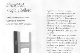 Sinceridad, magia y belleza