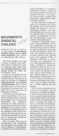 Movimiento sondical chileno