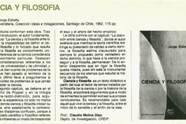 Ciencia y filosofía