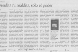 Ni bendita ni maldita, sólo el poder